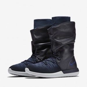 Nike Boots Roshe Two Hi Flyknit Blue winter SZ 5.5